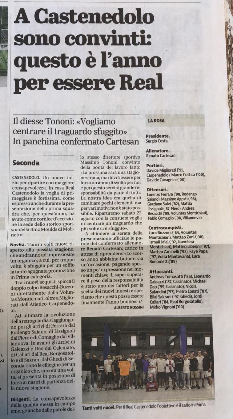 Giornale di Brescia 7 Agosto